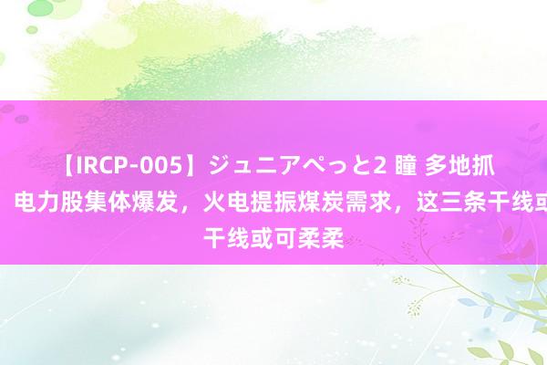 【IRCP-005】ジュニアぺっと2 瞳 多地抓续高温！电力股集体爆发，火电提振煤炭需求，这三条干线或可柔柔