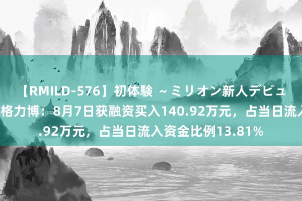 【RMILD-576】初体験 ～ミリオン新人デビューコレクション～ 格力博：8月7日获融资买入140.92万元，占当日流入资金比例13.81%