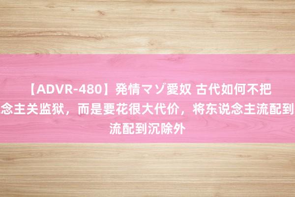 【ADVR-480】発情マゾ愛奴 古代如何不把犯东说念主关监狱，而是要花很大代价，将东说念主流配到沉除外