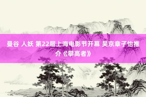 曼谷 人妖 第22届上海电影节开幕 吴京章子怡推介《攀高者》