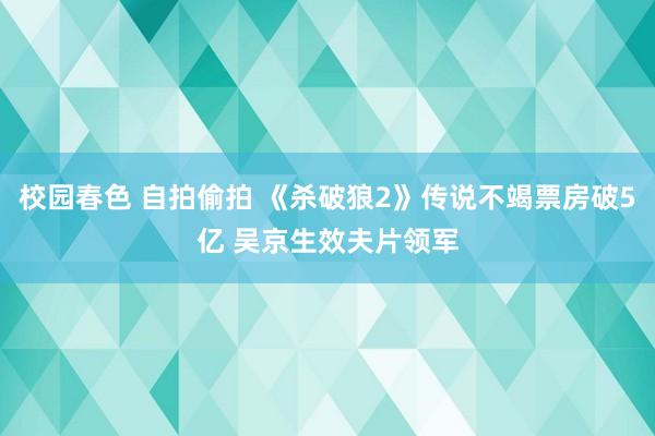 校园春色 自拍偷拍 《杀破狼2》传说不竭票房破5亿 吴京生效夫片领军